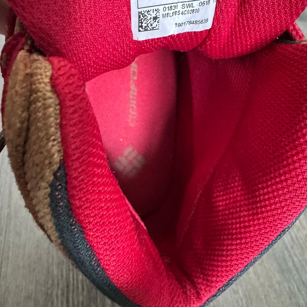 Columbia Womens 9 Newton Ridge Plus Waterproof Hiking Boots Elk Red BL4552-286 - Picture 12 of 14